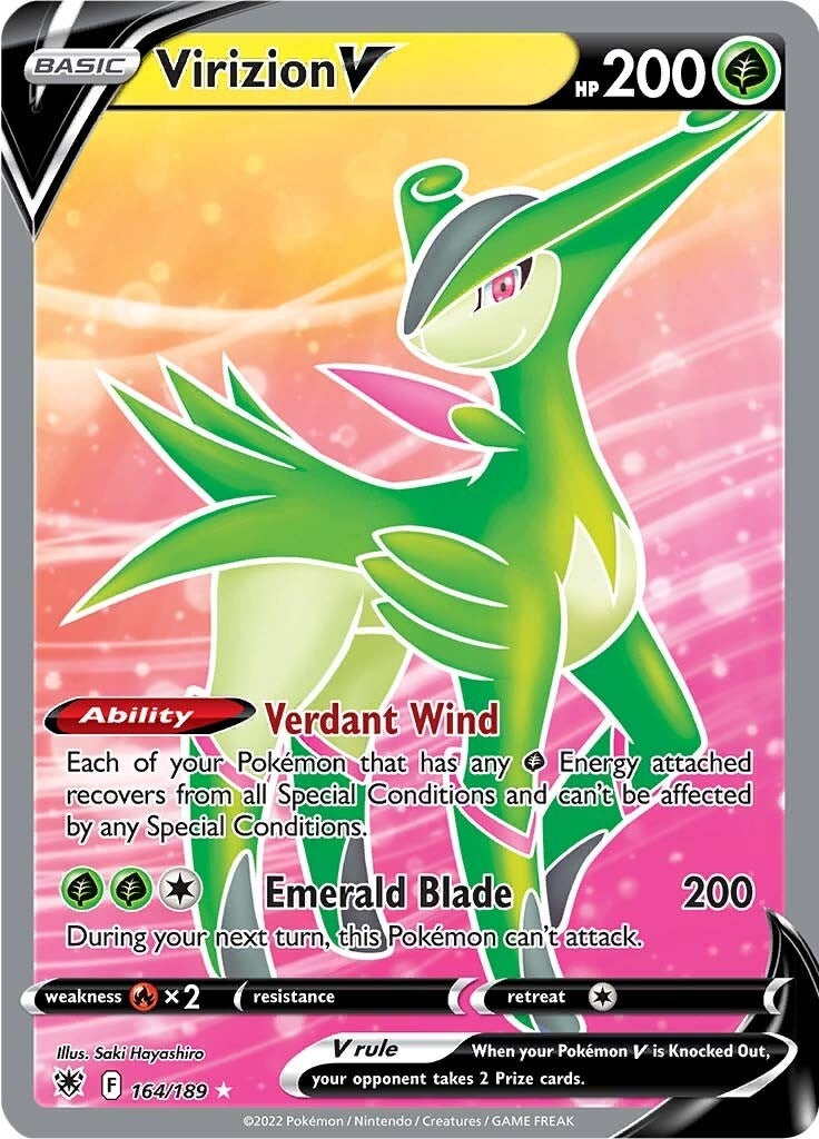 Image for Virizion V (Full Art) (164/189) [SWSH10: Astral Radiance] - Pokemon