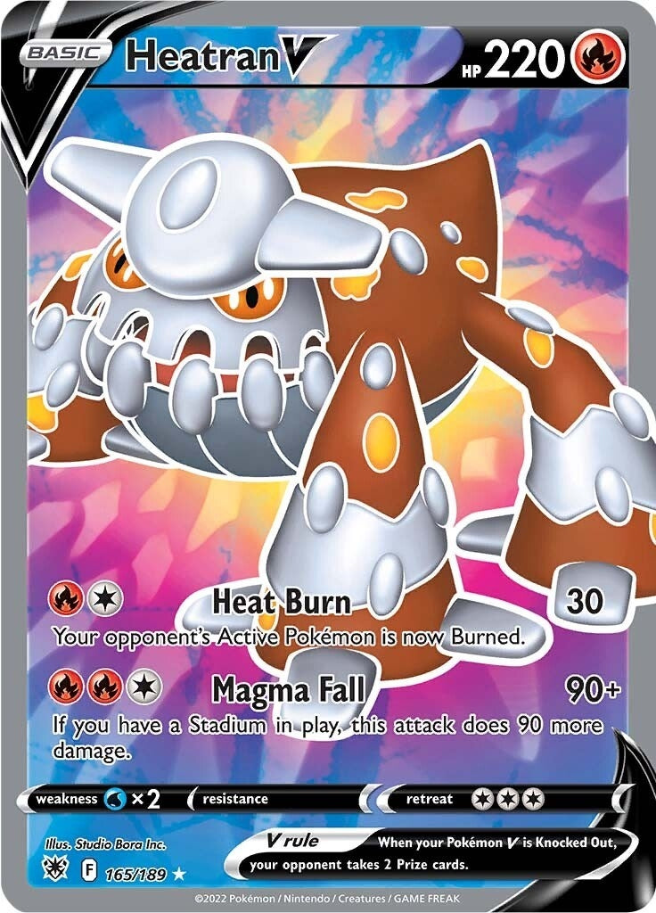 Image for Heatran V (Full Art) (165/189) [SWSH10: Astral Radiance] - Pokemon