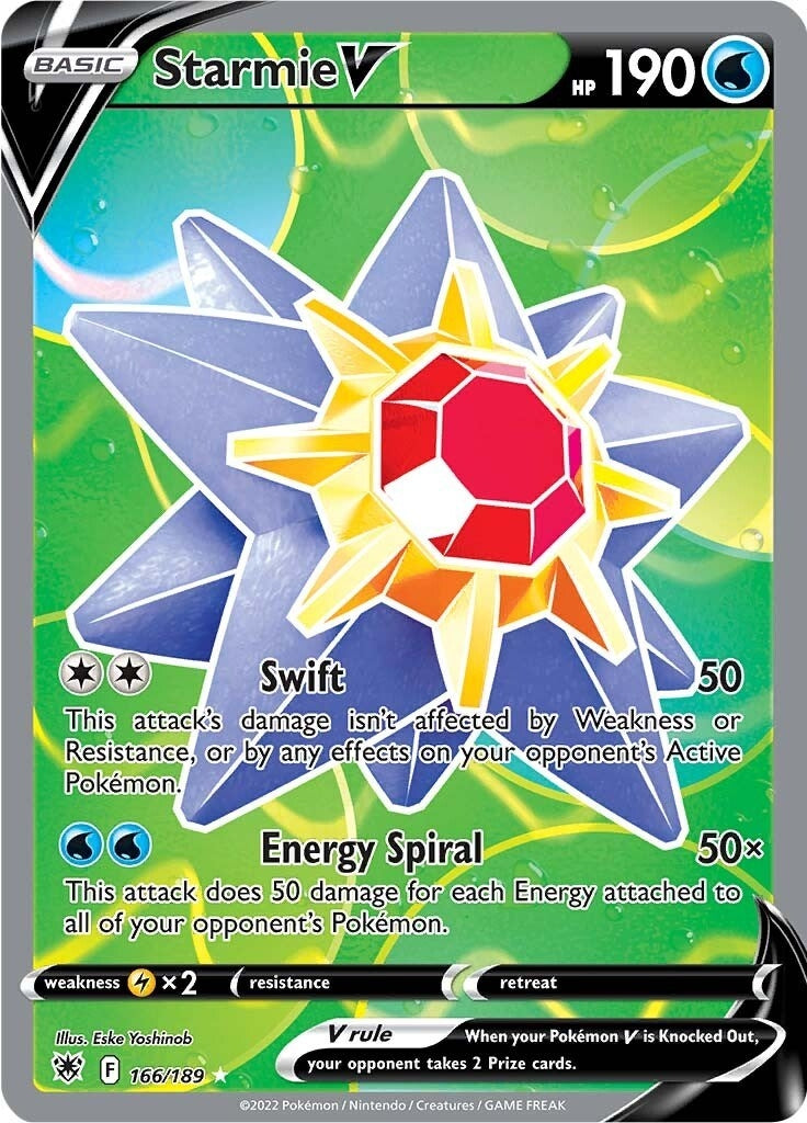 Image for Starmie V (Full Art) (166/189) [SWSH10: Astral Radiance] - Pokemon