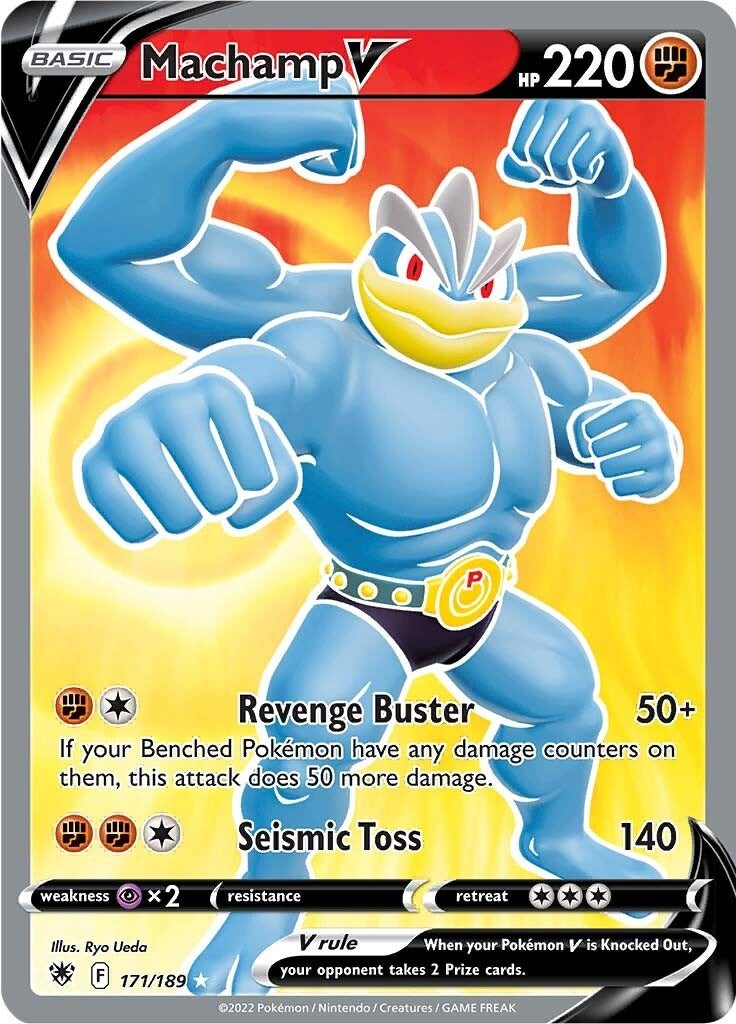 Image for Machamp V (Full Art) (171/189) [SWSH10: Astral Radiance] - Pokemon