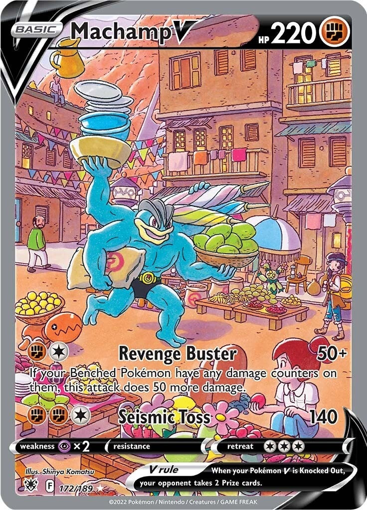 Image for Machamp V (Alternate Full Art) (172/189) [SWSH10: Astral Radiance] - Pokemon