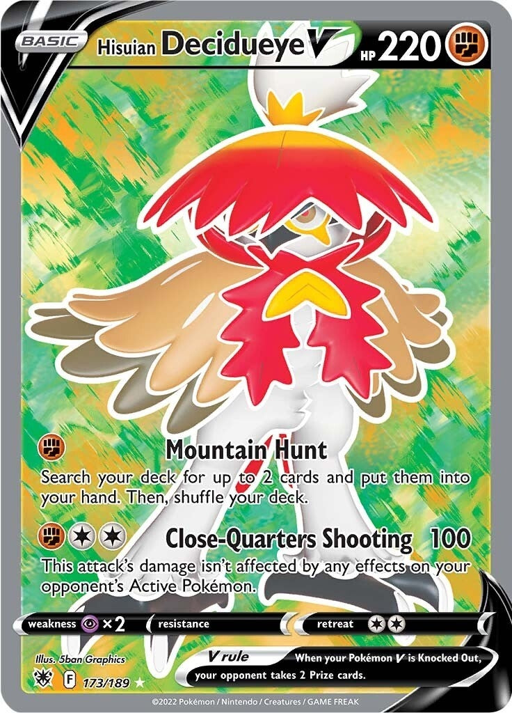 Image for Hisuian Decidueye V (Full Art) (173/189) [SWSH10: Astral Radiance] - Pokemon