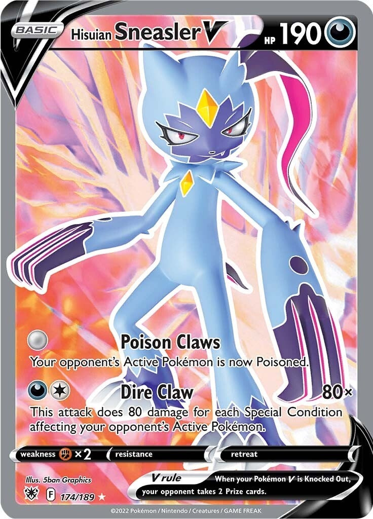 Image for Hisuian Sneasler V (Full Art) (174/189) [SWSH10: Astral Radiance] - Pokemon