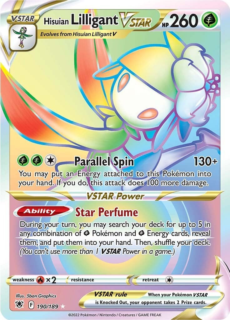 Image for Hisuian Lilligant VSTAR (Secret) (190/189) [SWSH10: Astral Radiance] - Pokemon