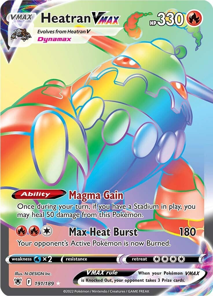 Image for Heatran VMAX (Secret) (191/189) [SWSH10: Astral Radiance] - Pokemon