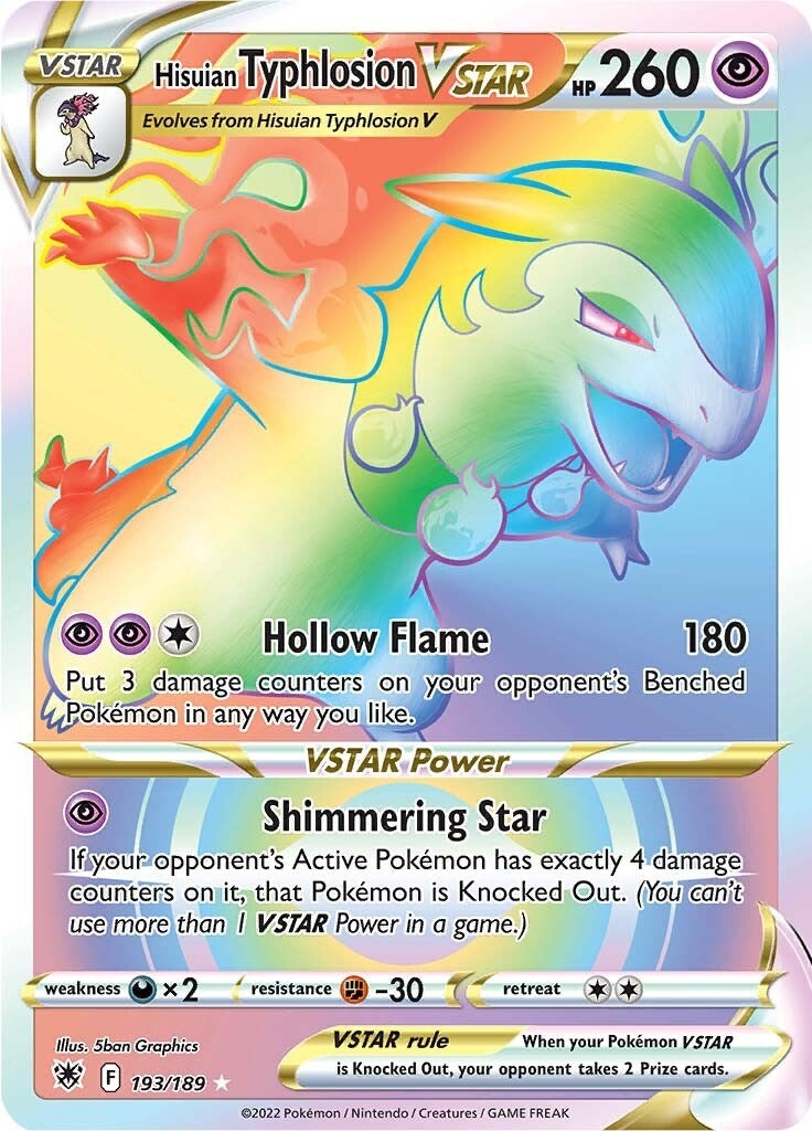 Image for Hisuian Typhlosion VSTAR (Secret) (193/189) [SWSH10: Astral Radiance] - Pokemon