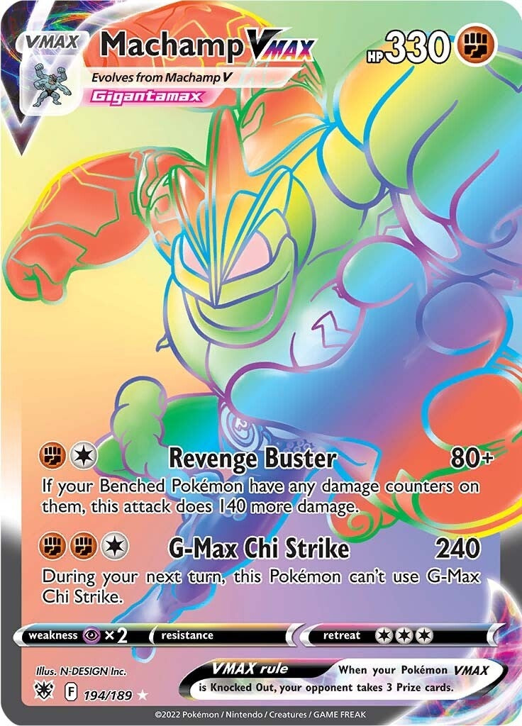 Image for Machamp VMAX (Secret) (194/189) [SWSH10: Astral Radiance] - Pokemon