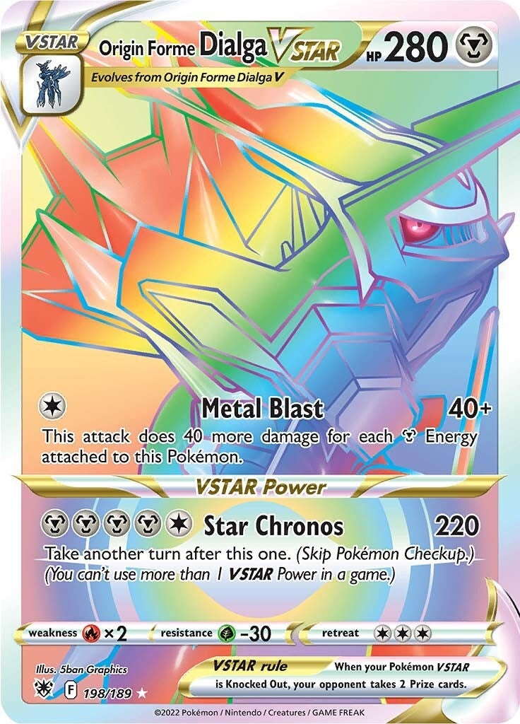 Image for Origin Forme Dialga VSTAR - 198/189 (Secret) (198/189) [SWSH10: Astral Radiance] - Pokemon