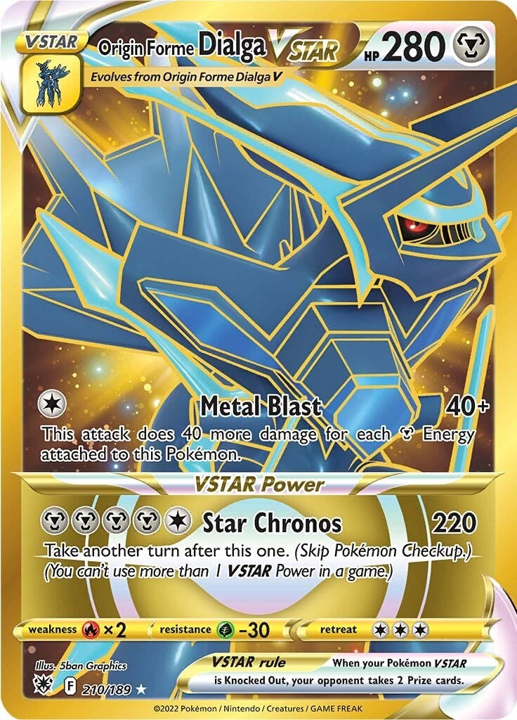 Image for Origin Forme Dialga VSTAR - 210/189 (Secret) (210/189) [SWSH10: Astral Radiance] - Pokemon