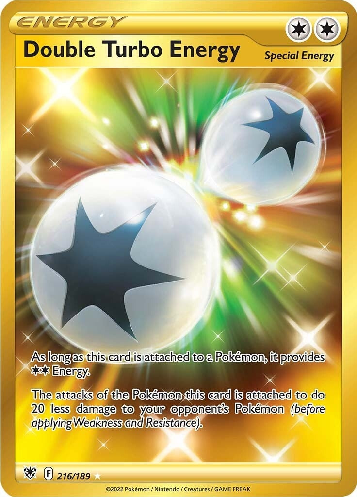 Image for Double Turbo Energy (Secret) (216/189) [SWSH10: Astral Radiance] - Pokemon