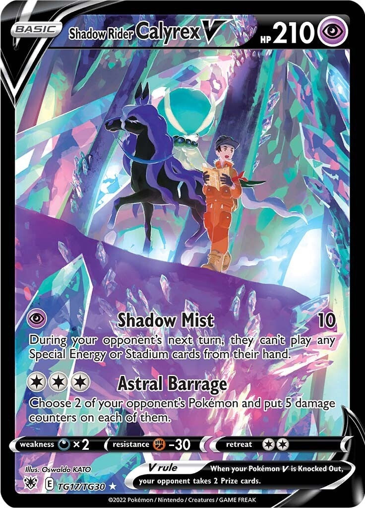 Image for Shadow Rider Calyrex V (TG17/TG30) [SWSH10: Astral Radiance Trainer Gallery] - Pokemon