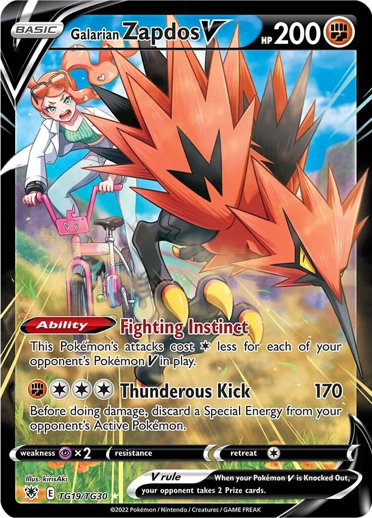 Image for Galarian Zapdos V (TG19/TG30) [SWSH10: Astral Radiance Trainer Gallery] - Pokemon