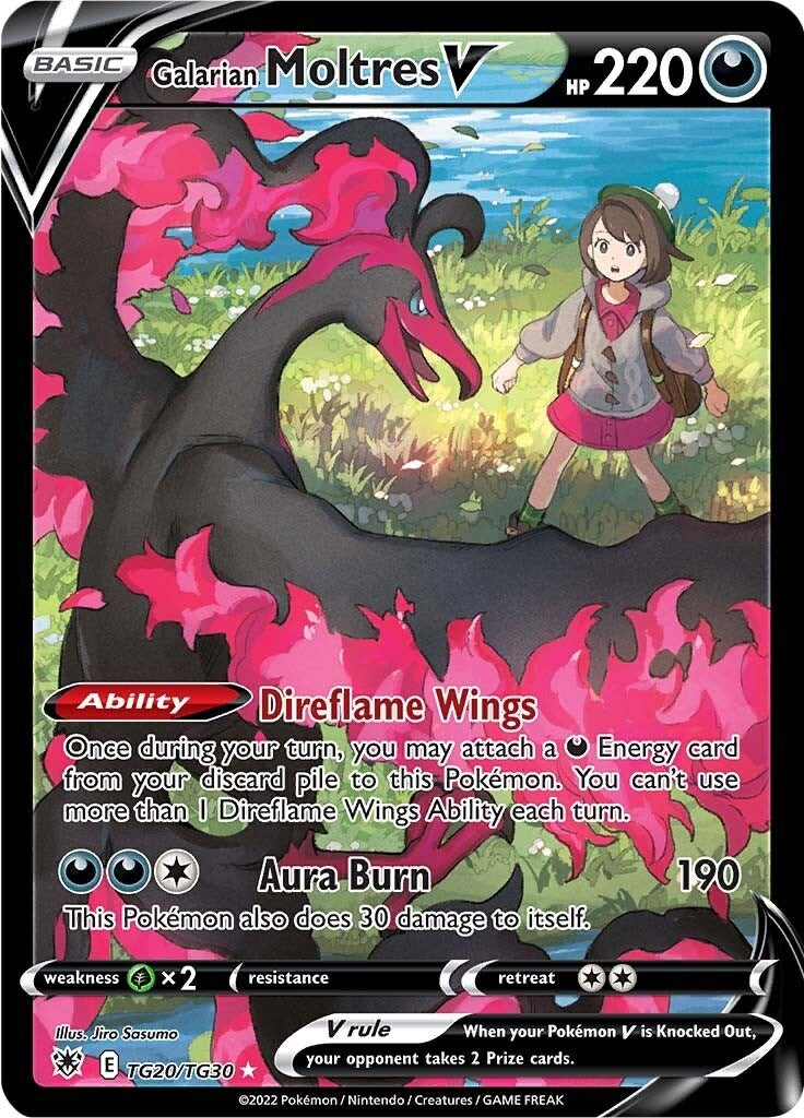 Image for Galarian Moltres V (TG20/TG30) [SWSH10: Astral Radiance Trainer Gallery] - Pokemon