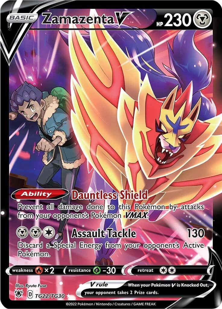 Image for Zamazenta V (TG22/TG30) [SWSH10: Astral Radiance Trainer Gallery] - Pokemon