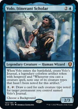Image for Volo, Itinerant Scholar (103) [Commander Legends: Battle for Baldur's Gate] - Magic: The Gathering