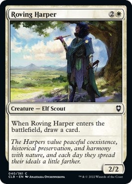 Image for Roving Harper (40) [Commander Legends: Battle for Baldur's Gate] - Magic: The Gathering