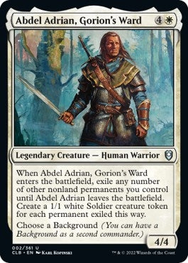 Image for Abdel Adrian, Gorion's Ward (2) [Commander Legends: Battle for Baldur's Gate] - Magic: The Gathering