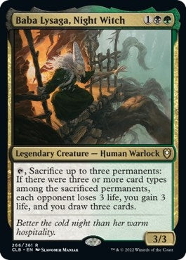 Image for Baba Lysaga, Night Witch (266) [Commander Legends: Battle for Baldur's Gate] - Magic: The Gathering
