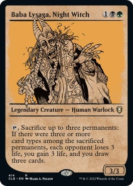 Image for Baba Lysaga, Night Witch (Showcase) (414) [Commander Legends: Battle for Baldur's Gate] - Magic: The Gathering