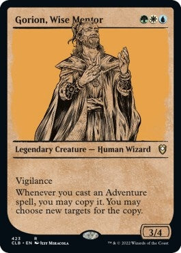 Image for Gorion, Wise Mentor (Showcase) (423) [Commander Legends: Battle for Baldur's Gate] - Magic: The Gathering