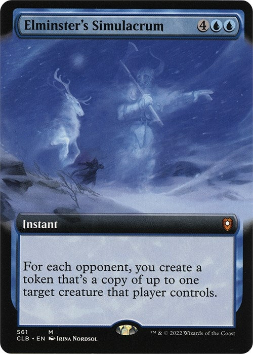 Image for Elminster's Simulacrum (Extended Art) (561) [Commander Legends: Battle for Baldur's Gate] - Magic: The Gathering