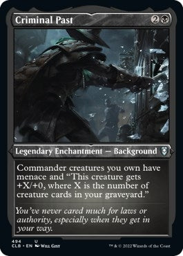 Image for Criminal Past (Foil Etched) (494) [Commander Legends: Battle for Baldur's Gate] - Magic: The Gathering