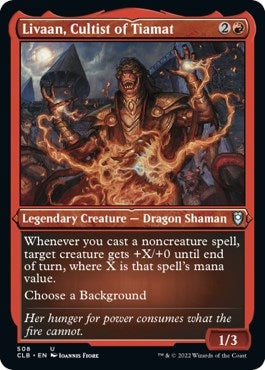 Image for Livaan, Cultist of Tiamat (Foil Etched) (508) [Commander Legends: Battle for Baldur's Gate] - Magic: The Gathering