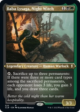 Image for Baba Lysaga, Night Witch (Foil Etched) (525) [Commander Legends: Battle for Baldur's Gate] - Magic: The Gathering