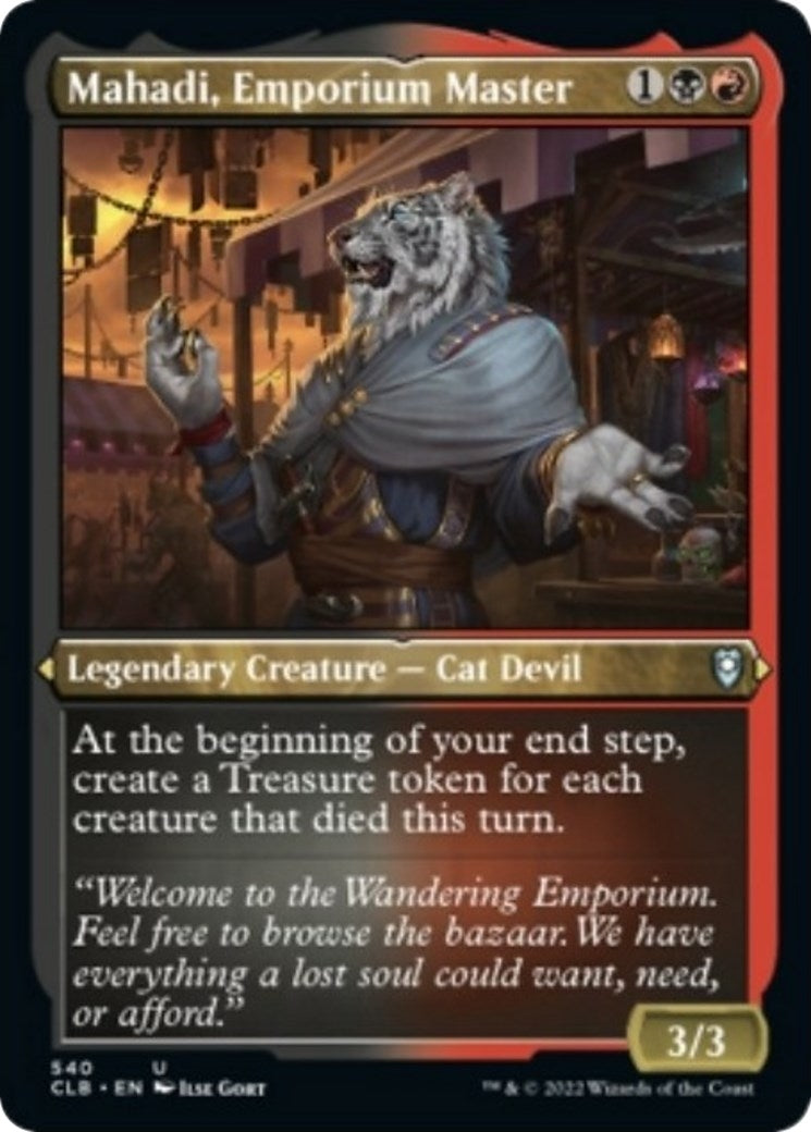 Image for Mahadi, Emporium Master (Foil Etched) (540) [Commander Legends: Battle for Baldur's Gate] - Magic: The Gathering
