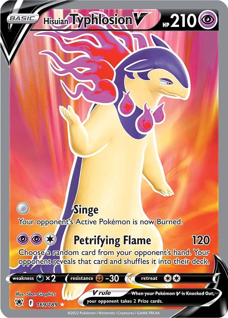 Image for Hisuian Typhlosion V (Full Art) (169/189) [SWSH10: Astral Radiance] - Pokemon