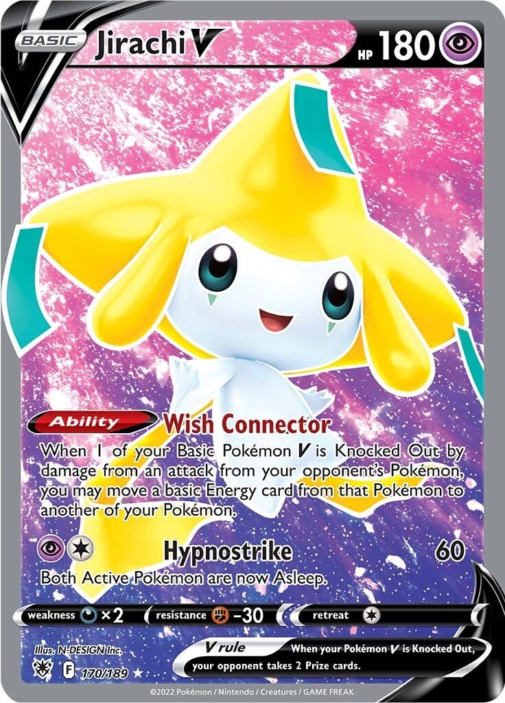 Image for Jirachi V (Full Art) (170/189) [SWSH10: Astral Radiance] - Pokemon