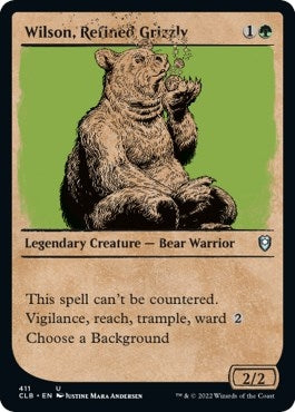 Image for Wilson, Refined Grizzly (Showcase) (411) [Commander Legends: Battle for Baldur's Gate] - Magic: The Gathering