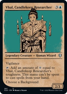 Image for Vhal, Candlekeep Researcher (Showcase) (387) [Commander Legends: Battle for Baldur's Gate] - Magic: The Gathering