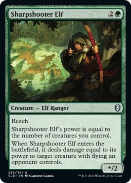 Image for Sharpshooter Elf (253) [Commander Legends: Battle for Baldur's Gate] - Magic: The Gathering