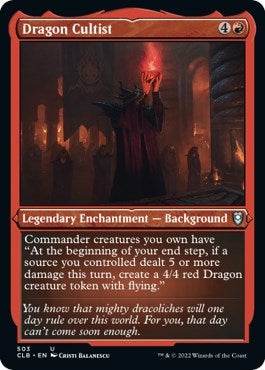 Dragon Cultist (Foil Etched) (503) [Commander Legends: Battle for Baldur's Gate]
