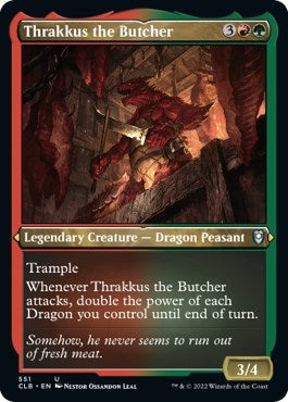Image for Thrakkus the Butcher (Foil Etched) (551) [Commander Legends: Battle for Baldur's Gate] - Magic: The Gathering