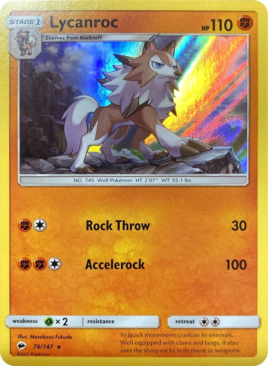 Image for Lycanroc - 76/147 (Water Web Holo) (076/147) [Miscellaneous Cards & Products] - Pokemon