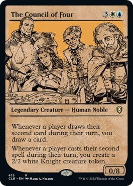 Image for The Council of Four (Showcase) (419) [Commander Legends: Battle for Baldur's Gate] - Magic: The Gathering