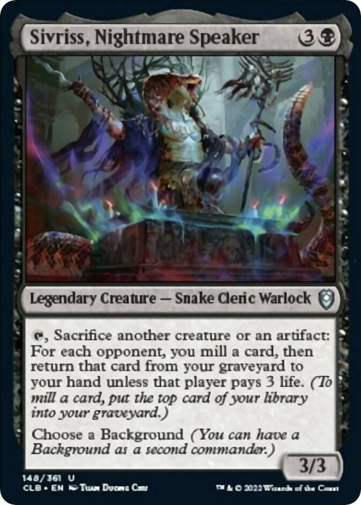 Image for Sivriss, Nightmare Speaker (148) [Commander Legends: Battle for Baldur's Gate] - Magic: The Gathering