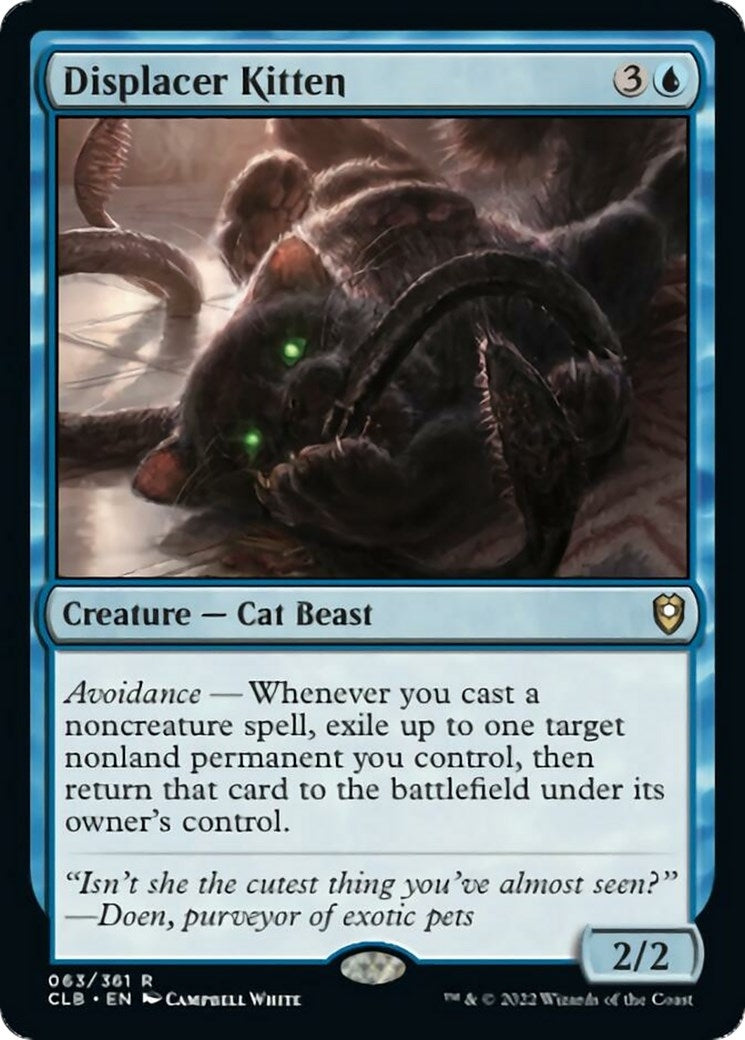 Image for Displacer Kitten (63) [Commander Legends: Battle for Baldur's Gate] - Magic: The Gathering