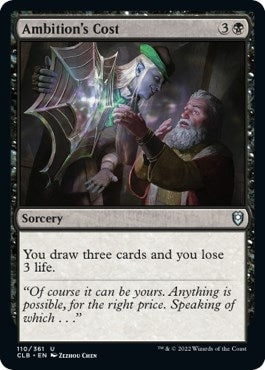 Image for Ambition's Cost (110) [Commander Legends: Battle for Baldur's Gate] - Magic: The Gathering