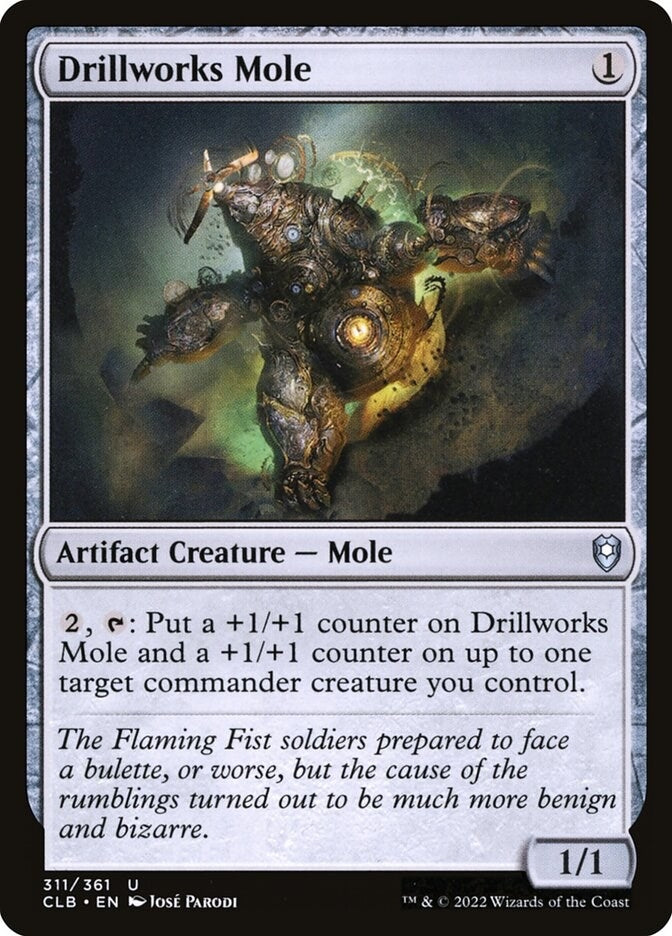 Image for Drillworks Mole (311) [Commander Legends: Battle for Baldur's Gate] - Magic: The Gathering