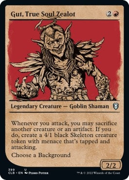 Image for Gut, True Soul Zealot (Showcase) (399) [Commander Legends: Battle for Baldur's Gate] - Magic: The Gathering