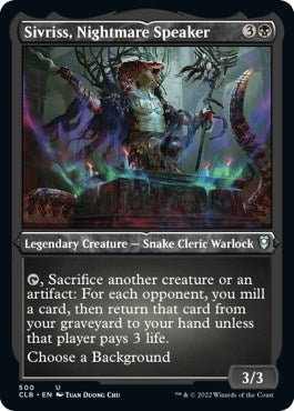 Image for Sivriss, Nightmare Speaker (Foil Etched) (500) [Commander Legends: Battle for Baldur's Gate] - Magic: The Gathering