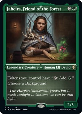 Image for Jaheira, Friend of the Forest (Foil Etched) (518) [Commander Legends: Battle for Baldur's Gate] - Magic: The Gathering