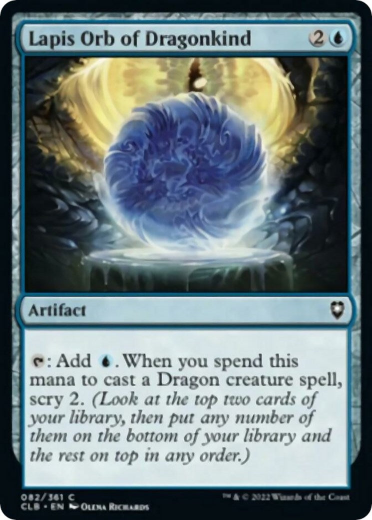 Image for Lapis Orb of Dragonkind (82) [Commander Legends: Battle for Baldur's Gate] - Magic: The Gathering