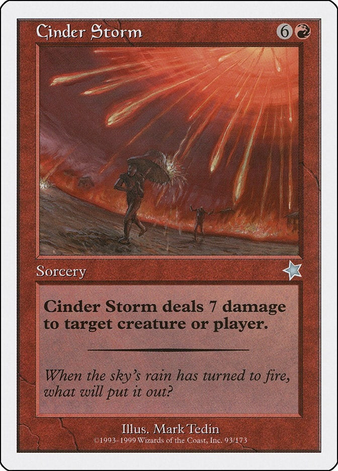 Image for Cinder Storm (93) [Starter 1999] - Magic: The Gathering