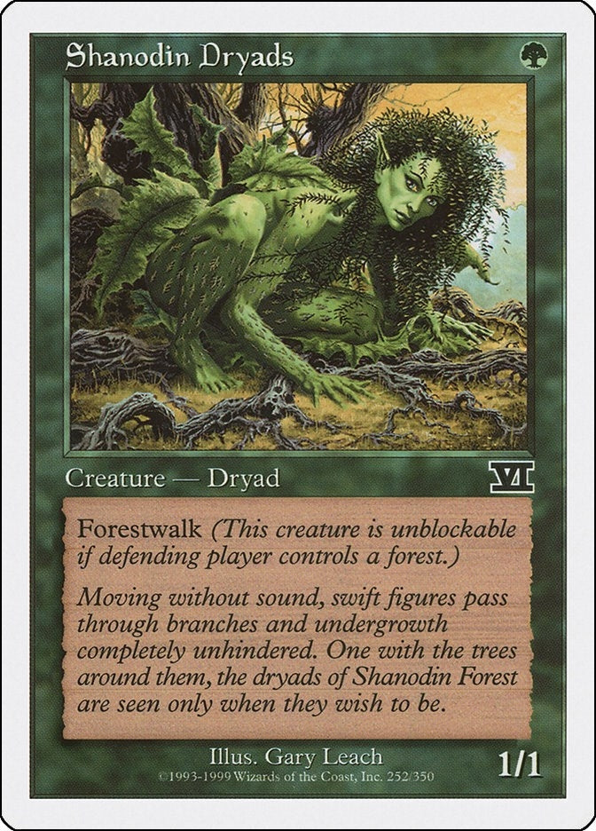 Image for Shanodin Dryads (252) [Classic Sixth Edition] - Magic: The Gathering