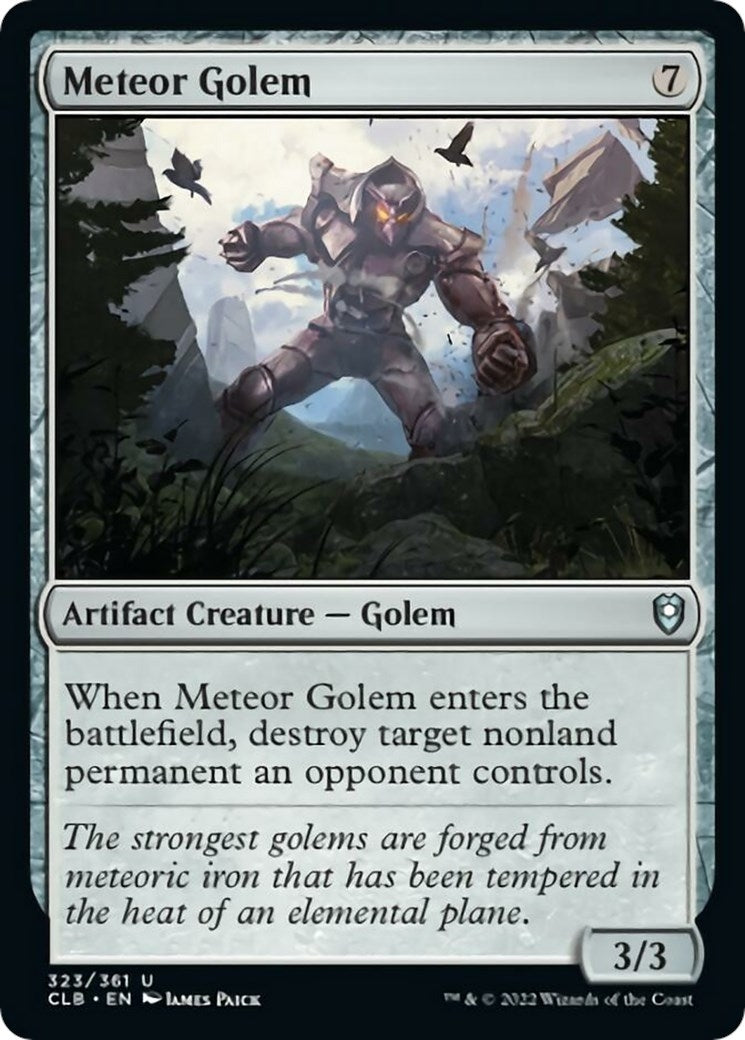 Image for Meteor Golem (323) [Commander Legends: Battle for Baldur's Gate] - Magic: The Gathering