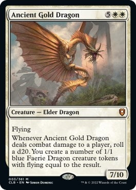 Image for Ancient Gold Dragon (3) [Commander Legends: Battle for Baldur's Gate] - Magic: The Gathering